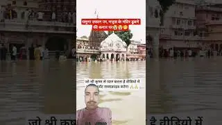 Unseen Impact of Yamuna Floods on Temple 🙏 #flood #trending
