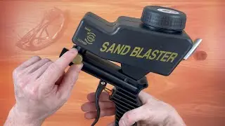 Sand Blaster Gun Kit for Air Compressor, Paint Rust Remover for Metal, Wood & Glass Etching