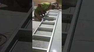 membuat tangga baja ringan 3mtr mudah dan kuat #interiordesign #rumahminimalis