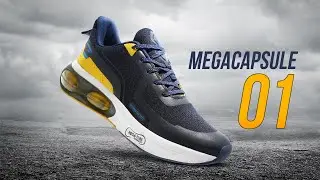 Asian Megacapsule-01 Running Shoes | Breathable Knitted Upper | MegaTube Cushion Technology