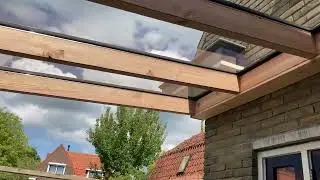 Veranda met glazen dak