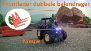 Tim's miniatuurbouw: de frontlader dubbele balendrager voor Siku control