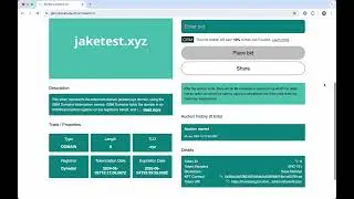 Bidding on a GBM domain at the Marketplace