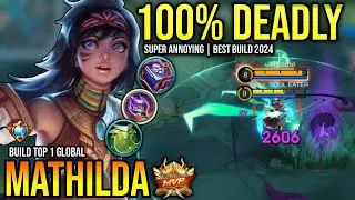 ЛУЧШАЯ СБОРКА MATHILDA 2024 | СБОРКА ТОП-1 В МИРЕ ИГРОВОГО ПРОЦЕССА MATHILDA | МОБИЛЬНЫЕ ЛЕГЕНДЫ✓