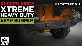 Wrangler Rugged Ridge Xtreme Heavy Duty Rear Bumper - Textured Black (2007-2017 JK) Review & Install
