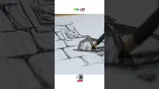 Realistic Street Lamp & Bird Pencil Sketch Tutorial | SSM Art