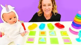 Baby Born und Nicole. Puppen Video f&uuml;r Kinder. Memory-Spiel f&uuml;r Baby Born. Baby Puppen