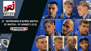 J7 - Interview d'après match SC Bastia - FC Annecy (2-2) : Un match qui peut nourrir des regrets...