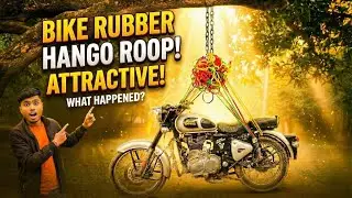 Can Rubber Hold a 350cc Bike? 😨 Royal Enfield Tree Experiment