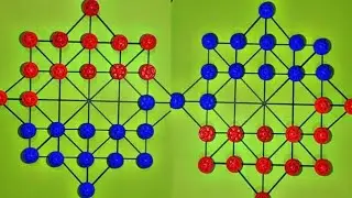14 beads village style game  || 2 player mind game || learn to play