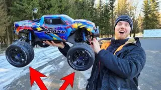 Der XMAXX wird BREITER und bekommt RACING REIFEN! Wie schnell ist er MAXIMAL mit STANDART MOTOR?