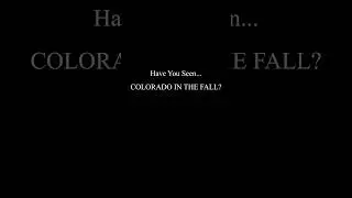 A place like no other 🧡#coloradofall #fallorado #aspenleaves #coloradocheck #explorecolorado