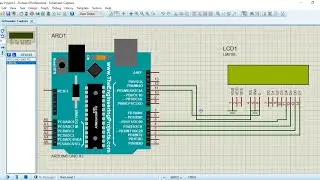 Interfacing LCD with Arduino in Proteus