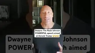The Rock POWERFUL speech at Trump #election #trump #politics #kamalaharris #therock