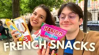 TRYING FRENCH SNACKS 🍬 (Calisson, Pim's, Dragibus...)