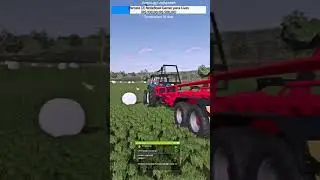 CoursePlay automatically collecting bales #farmingsimulator22 #fs25 #lan&ccedil;amentofs25