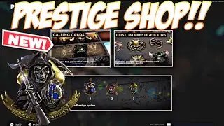 HOW TO USE NEW PRESTIGE SHOP IN COLD WAR!!! ( ALL CALLING CARDS AND PRESTIGE EMBLEMS)