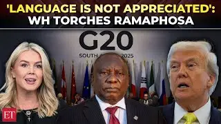 'Running his mouth': White House hits out at South Africa's Ramaphosa over Trump's G20 participation