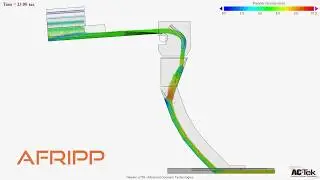 Afripp DEM Chute Simulation with Hood & Spoon