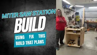 Building a DIY Miter Saw Station (Step-By-Step Build + Tool & Plan Links!)