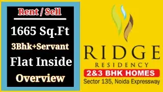 Today Ridge Residency Society Sector 135 Noida 3Bhk+Servant Apartment
