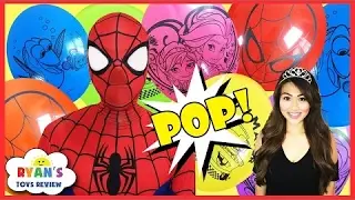 Spiderman Princess T Balloon Pop Toys Surprise Challenge Marvel Universe Guardian Blind Bag NEW