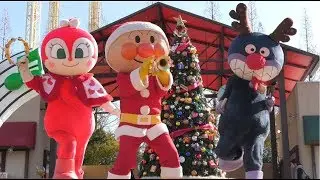 アンパンマンショー 【アンパンマンのクリスマスショー! サンタのアンパンマン登場】 ばいきんまんとドキンちゃんかわいい♪ カレーパンマンはお休み 最前列高画質 Anpanman kidsshow