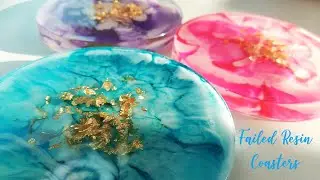 [ RESIN FAILS] My Failed Resin Coasters | RESIN CRAFTS 101 | Beginner Resin | Resin Mistakes
