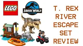 Обзор набора Lego Jurassic World Rebirth T. Rex River Escape