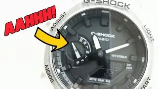 G-Shock GA-2100: как исправить смещение стрелок
