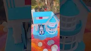 Blue and white coin bank callect dog #shortsfeed #trending #dog