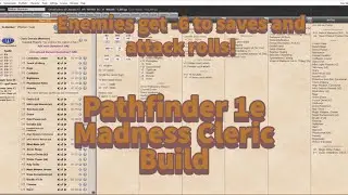 Madness Cleric Healer Pathfinder 1E TTRPG