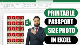 Printable Passport Size Photo in Excel | Full Hindi Tutorial Excel me passport size Kaise Banaye