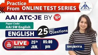 25 English Qs from YP Online Test Series of AAI ATC JE Written exam preparation by YourPedia