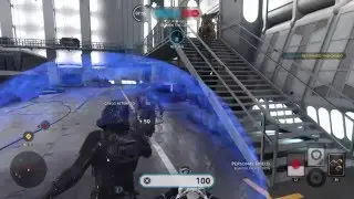 Star Wars  Battlefront Shadow Trooper gameplay! (Cargo pick-up game mode)