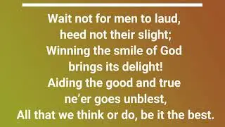 Our Best, Hymn (Lyric Video) (Lower, Key of G)