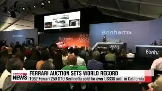 Classic Ferrari sets record US$38 mil. auction