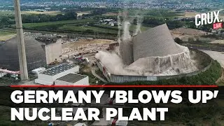 Germany LIVE | Two Towers Of Gundremmingen Nuclear Power Plant Demolished In Controlled Explosion