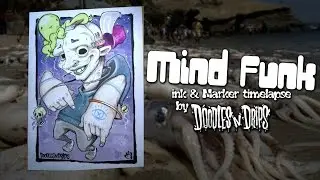 MIND FUNK - Timelapse ink & Promarker illustration - DOODLESNDRIPS - EXORDIUM