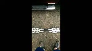 Bachpad32 riding a RipStik caster board