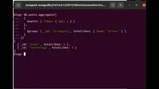 MongoDB aggregation pipelines