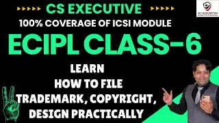 ECIPL DEMO CLASS-6 | CS EXECUTIVE | ECONOMIC, COMMERCIAL & INTELLECTUAL PROPERTY LAWS | CS EXECUTIVE