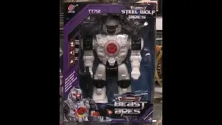 Let's play with the Steel Wolf Ares, Beast Ares. Dart shooting, RC, robot.