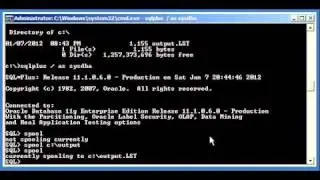Oracle DBA Justin - How to use the spool command in Sqlplus