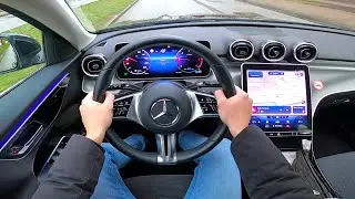 2022 Mercedes Benz c class c220d T - pov test drive