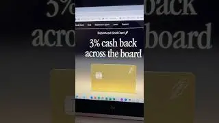 Unlock 3% Cash Back with Robinhood Card! 🚀💰 #creditcard #robinhood
