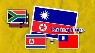 Flags Hit Each Other (And Mixing) | دمج اعلام الدول مع الاسم