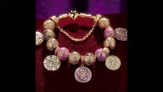 Gona 925 Sterling Silver Purple Charms Sets
