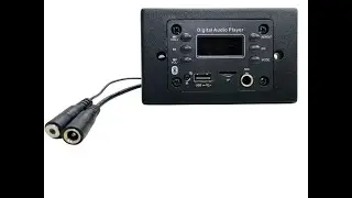A-1504WPBK In-Wall 25W Integrated Audio Power Amp ( microphone, Bluetooth, SD card, USB, Aux-in)