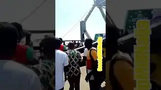 Anambra youths block off the Niger bridge and brought out their Alusi! (deity).